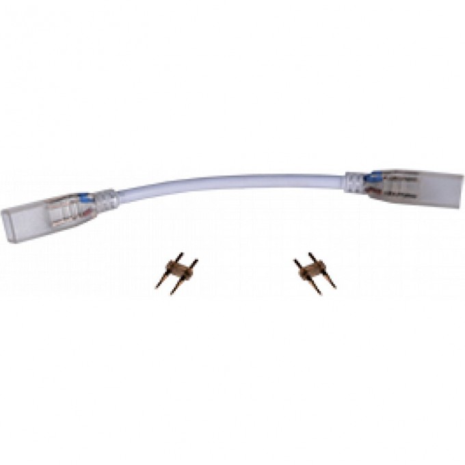 Гибкий соединитель ECOLA LED STRIP 220V CONNECTOR END CAP лента-лента 2-х конт с разъемами для ленты IP68 12x7 SCVN12ESB