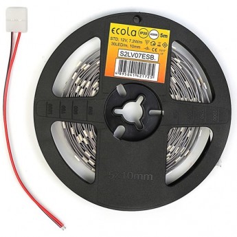 Однотонная светодиодная лента ECOLA LED STRIP PRO P2DV07ESB на катушке 5м